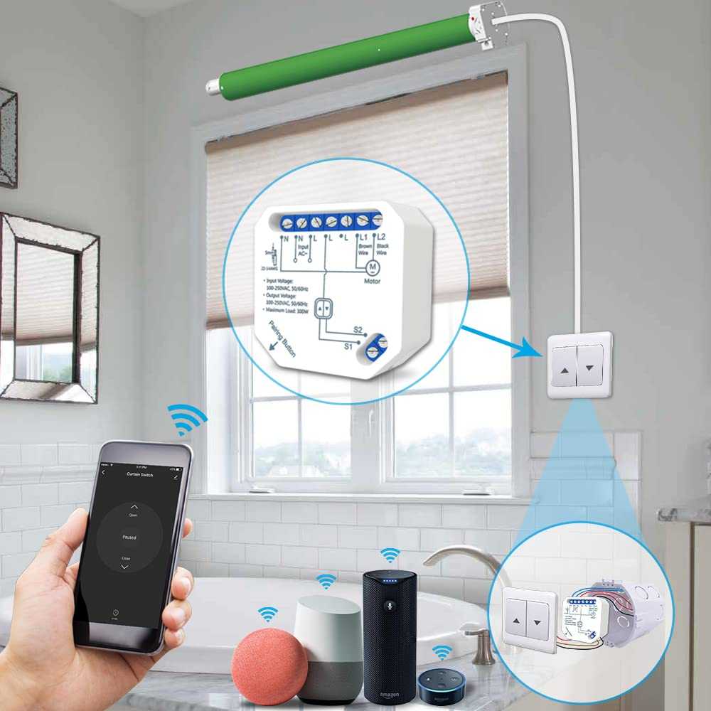 Smart WiFi Curtain Switch Module