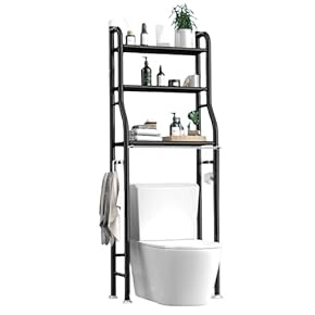 Over the Toilet Storage Shelf – 3-Tier Bathroom Organizer