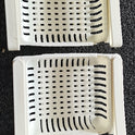set of 2 Adjustable Fridge Storage Basket | Expandable Plastic Drawer Organizer