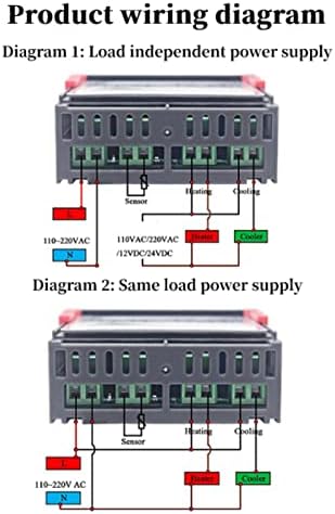 Temperature Controller -1000 Cooling and Heating Digital Thermostat with Sensor Refrigerator and Fermenter(AC110~220V)
