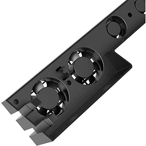 DOBE PS4 Pro Cooler, USB External 5-Fan Super Turbo Temperature Cooling Fan with USB Cable Black comfortable with Sony Playstation 4 Pro Gaming Console