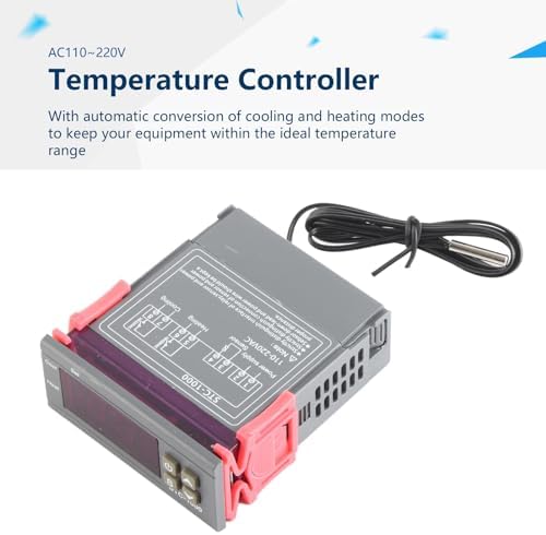 Temperature Controller -1000 Cooling and Heating Digital Thermostat with Sensor Refrigerator and Fermenter(AC110~220V)