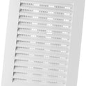 EUROPLAST 170x250mm / 6.7x10 inch Air Vent Cover - Adjustable Ventilation Grille with Flyscreen - ABS Plastic White