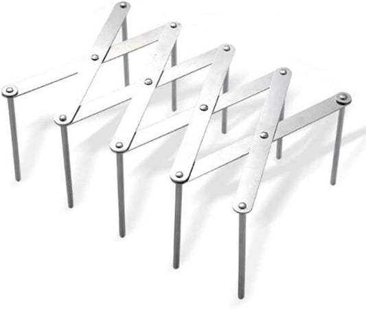 Pot Lid Holder, Kitchen, Lid Holder, Drawer, Stainless Steel, Adjustable Pan Organizer, Multifunctional Pot Lid, Organizer for Jars, Lid, Perforated Plate,...