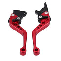 Tbest Front Brake Lever,Motorcycle Brake and Clutch Lever Kit,1 Pair of CNC Motorcycle Clutch Drum Brake Lever Handle Universal for GY6,Fit for CG125 Red...
