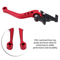 Tbest Front Brake Lever,Motorcycle Brake and Clutch Lever Kit,1 Pair of CNC Motorcycle Clutch Drum Brake Lever Handle Universal for GY6,Fit for CG125 Red...