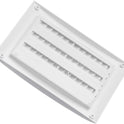 EUROPLAST 170x250mm / 6.7x10 inch Air Vent Cover - Adjustable Ventilation Grille with Flyscreen - ABS Plastic White