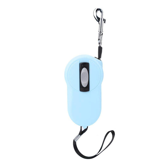 Retractable Dog Pet Leash - Heavy Duty Pet Rope Nylon Reflective Tape(Light blue)