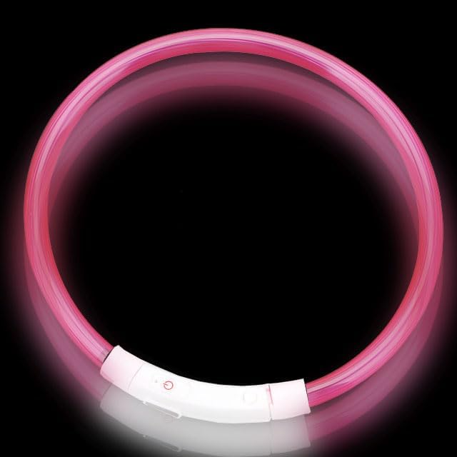 LED Dog Collar Keep Your Dog Safe: Rechargeable LED Collar for Nighttime Adventures,Enhance Visibility with Flash Dog Necklace, LED Dog Collar for Small,...