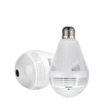 Hd Focus WiFi V380 Pro Fisheye 360° Panoramic Wireless CCTV Indoor WiFi Camera Led Bulb with Bulb Holder - Supports 64gb Sd Card (Not Included)
