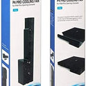 DOBE PS4 Pro Cooler, USB External 5-Fan Super Turbo Temperature Cooling Fan with USB Cable Black comfortable with Sony Playstation 4 Pro Gaming Console