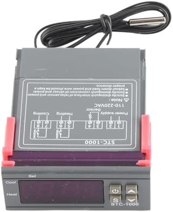 Temperature Controller -1000 Cooling and Heating Digital Thermostat with Sensor Refrigerator and Fermenter(AC110~220V)