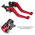 Tbest Front Brake Lever,Motorcycle Brake and Clutch Lever Kit,1 Pair of CNC Motorcycle Clutch Drum Brake Lever Handle Universal for GY6,Fit for CG125 Red...