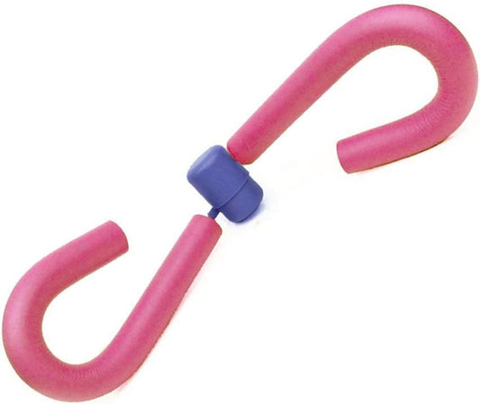 Home Fitness Thigh Master – PVC Foam Leg, Arm & Waist Exercise Machine | Steel Spring Resistance Trainer for Full Body Workout – Pink