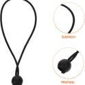 Yardwe 10pcs Elastic Bungee Ball Ropes Outdoor Umbrella Fixing Belt Tarp Fasteners Heavy Duty Tent Strap Canopy Umbrella Tie Down