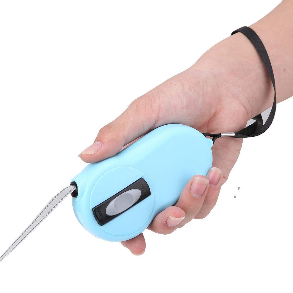 Retractable Dog Pet Leash - Heavy Duty Pet Rope Nylon Reflective Tape(Light blue)