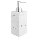 Resin Manual Soap Dispenser - GENDLTHIJ Fashion Resin Marble Soap Bottle Lightweight Bathroom Soap Dispenser for Countertop - Not Easy to Break
