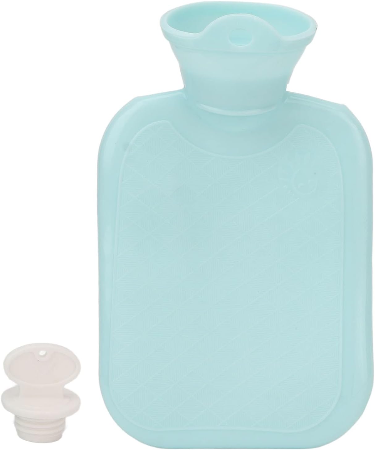 500ML Hot Water Bag, Thicken Soft PVC Hot Water Bag, Pressure Resistant Explosion Proof Portable Warm Water Bottle for Hand Back Neck (Blue)