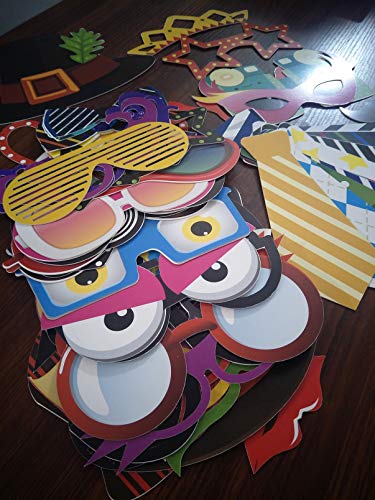 27 pcs PowerTRC Photo Booth Props – Funny Party & Event Set