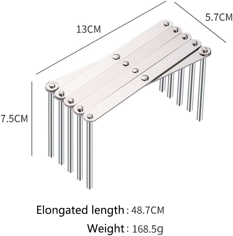 Pot Lid Holder, Kitchen, Lid Holder, Drawer, Stainless Steel, Adjustable Pan Organizer, Multifunctional Pot Lid, Organizer for Jars, Lid, Perforated Plate,...