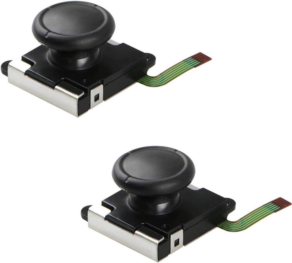 MMOBIEL 3D Joystick Analog Compatible with Nintendo Switch / Switch OLED Model Joy-Con Controller - Thumb Stick Replacement - Incl. Tri-Wing, Cross...