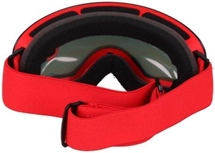 Feilx Ski Goggles, Snow Snowboard Goggles, Ski Glasses with Double-Layer Lens & Two Way Ventilation for Men Women (Color : Red, Size : 18 * 9.5cm)