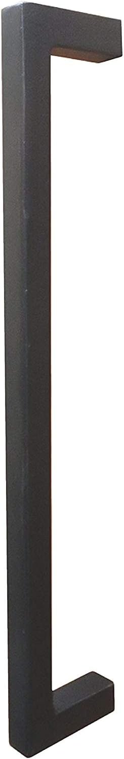 GedoTec Solid Cast Iron Door Handle Antique Black Wrought Iron Door Fitting / Rail Handle 1881 Length 500 mm Pack of 1 Vintage Bar Handle Includes Mounting...