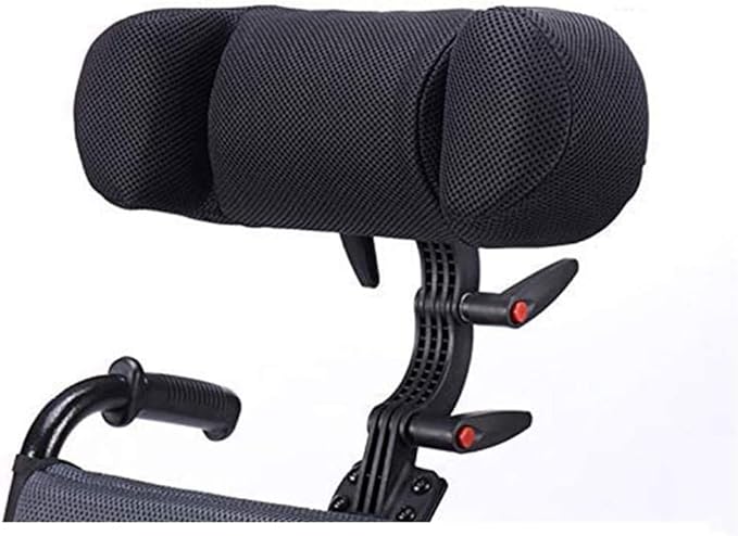 Adjustable Wheelchair Headrest Removable Easy Installation Lightweight Neck