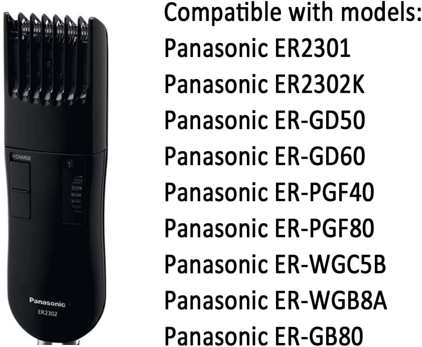 ENJOY-UNIQUE 1.7V 1500mA Adapter Charger Power Cable Compatible with Panasonic Beard Trimmer Shaver ER2301, ER2302K, ER-GD50, ER-GD60, ER-PGF40, ER-PGF80,...
