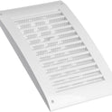 EUROPLAST 170x250mm / 6.7x10 inch Air Vent Cover - Adjustable Ventilation Grille with Flyscreen - ABS Plastic White