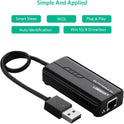 UGREEN RJ45 Network Adapter with 3 USB 2.0 Hub USB Ethernet Adapter 10 100Mbps Network Converter Ethernet Hub Compatible for Switch Wii Windows Surface Pro...