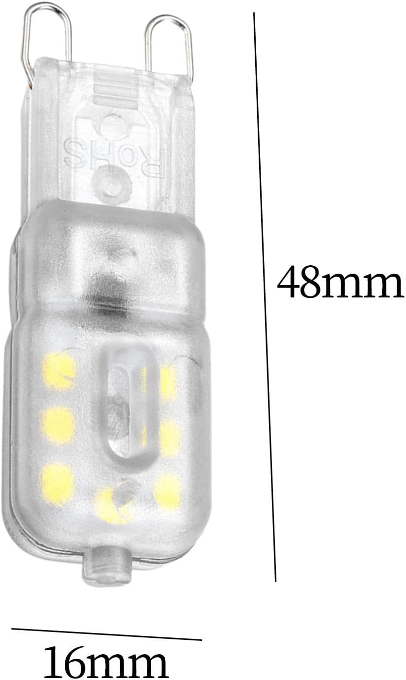 Generic 8 Pieces G9 LED Bulb LED Bulbs 3000K, Corn Lamp LED Corn Light for Wall Sconces, Vanity Mirror Light, Pendant Lamp, 3W