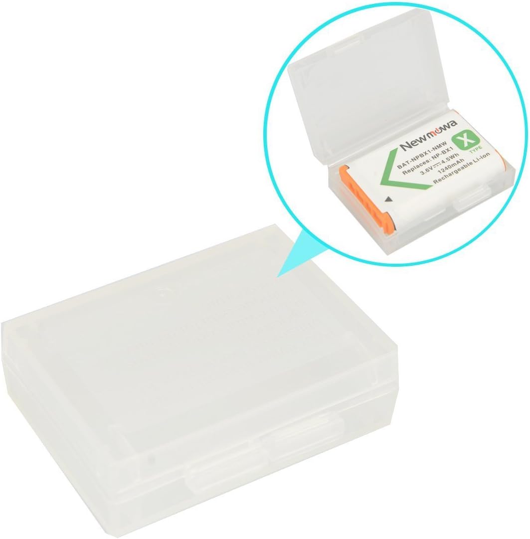 NP-BX1 Newmowa Battery (2-Pack) and Dual USB Charger Set for NP-BX1, NP-BX1/M8 and DSC-RX100, DSC-RX100 II, DSC-RX100M II, DSC-RX100 III, DSC-RX100 V,...