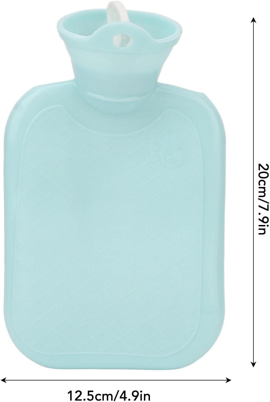 500ML Hot Water Bag, Thicken Soft PVC Hot Water Bag, Pressure Resistant Explosion Proof Portable Warm Water Bottle for Hand Back Neck (Blue)