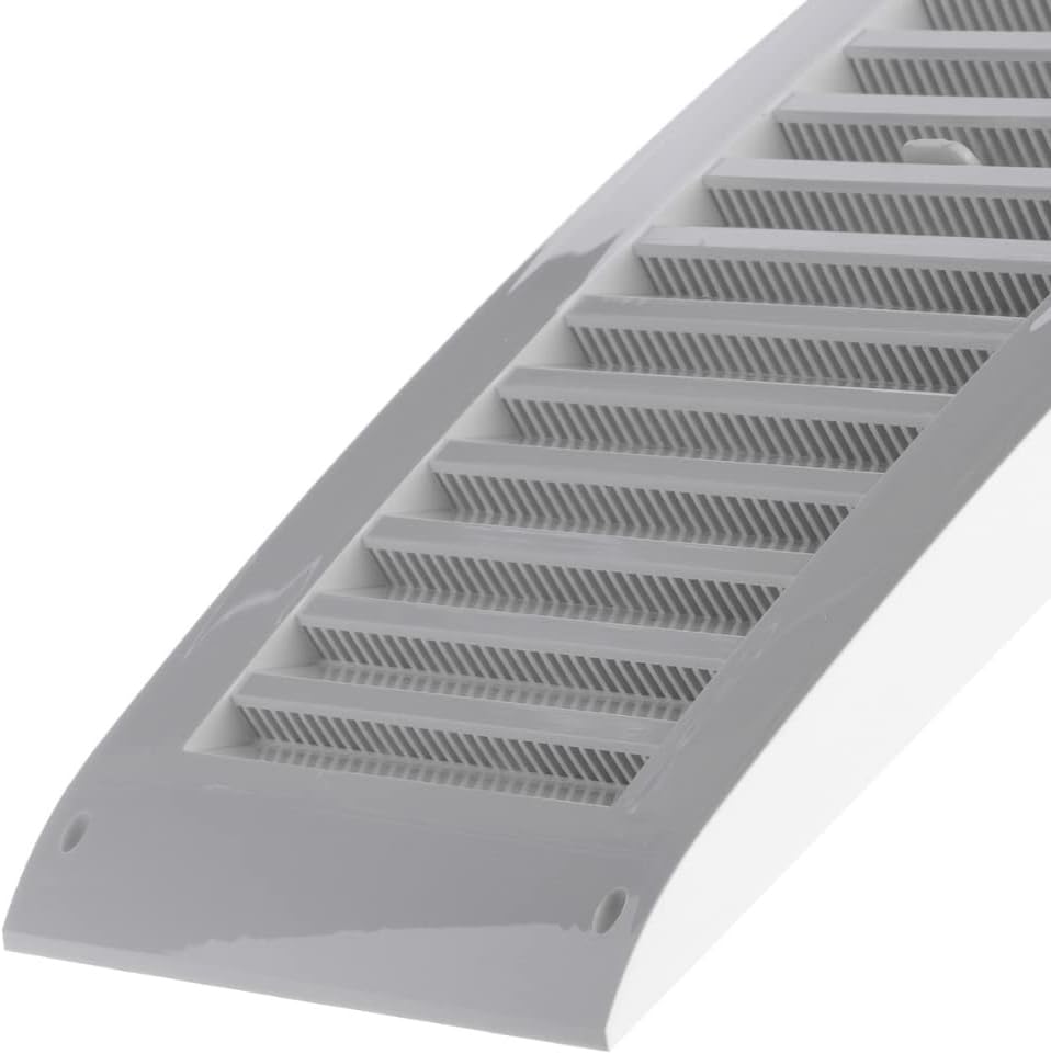 EUROPLAST 170x250mm / 6.7x10 inch Air Vent Cover - Adjustable Ventilation Grille with Flyscreen - ABS Plastic White
