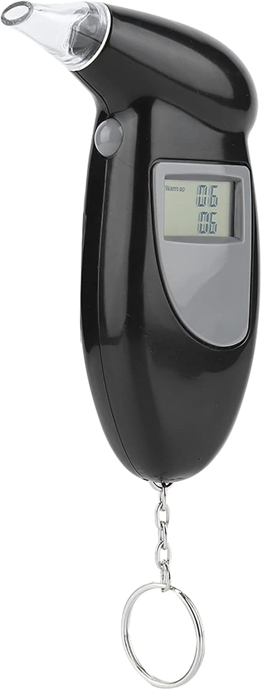 CHICIRIS Portable Digital Alcohol Breath Tester Keychain, LCD Screen Breath Analyzer, Small Size for Lightweight Travel, Audible Alert with Optional...