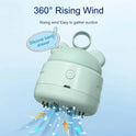 Vernijtrdy Cute Desktop Vacuum Cleaner Mini BearHead Ring Vacuum Cleaner for Cleaning Dust Crumbs Color