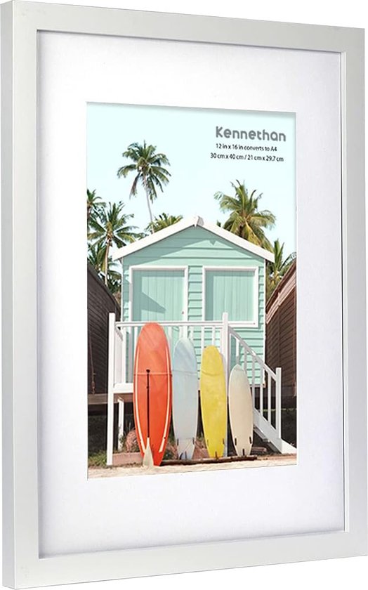Kennethan White Picture Frame 30x40 cm Set of 2 – A4 Mount