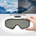 OutdoorMaster OTG Ski Goggles for Men, Women & Youth | 100% UV Protection