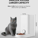 PETKIT Automatic Food Dispenser with Stainless Steel Bowl, APP Control, LED Display for Low Amount of Food, Cat Food Dispenser (Dog) - 2.8L