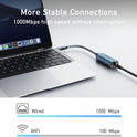 uni USB C to Ethernet Adapter, Driver Free RJ45 to USB C [Thunderbolt 3/4 Compatible], 1Gbps Type-C Gigabit Ethernet LAN Network Adapter for MacBook Pro/Air...