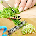 5 in 1 Vegetable Scissor – Salad & Fruit Chopping Scissors | Leafy Green Kitchen Tool