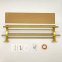 RTCUL Towel Rack for Bathroom 32 Inch Wall Mounted Towel Rack Brushed Gold Towel Shelf with Double Towel Bar SUS304 Stainless Steel Towel Holder for...