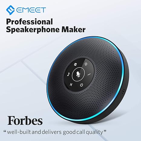 EMEET Bluetooth Speakerphone M2 Black Conference Speaker for 5-8 People