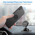 FLOVEME Magnetic Car Mobile Phone Holder with Adhesive Base, 360° Rotation Compatible with iPhone 14 13 12 Pro Samsung Huawei Xiaomi