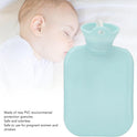 500ML Hot Water Bag, Thicken Soft PVC Hot Water Bag, Pressure Resistant Explosion Proof Portable Warm Water Bottle for Hand Back Neck (Blue)