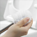 Toilet Brush and Holder, Toilet Brush with 304 Stainless Steel Long Handle, Toilet Bowl Brush for Bathroom Toilet, Elegant, Durable