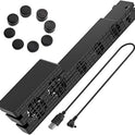 DOBE PS4 Pro Cooler, USB External 5-Fan Super Turbo Temperature Cooling Fan with USB Cable Black comfortable with Sony Playstation 4 Pro Gaming Console