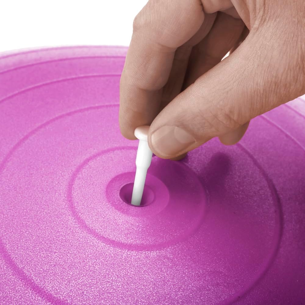 BODYMATE Anti-burst Exercise Ball - Includes Ebook and air pump - Gym-quality Swiss ball for fitness, pregnancy & birth and sizes