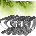 DECHOUS 5pcs Stainless Steel Tablecloth Clips Tablecloth Cover Clamps for Spill Prevention Dining Table Cover Hold Down Hotel Banquet Home Kitchen